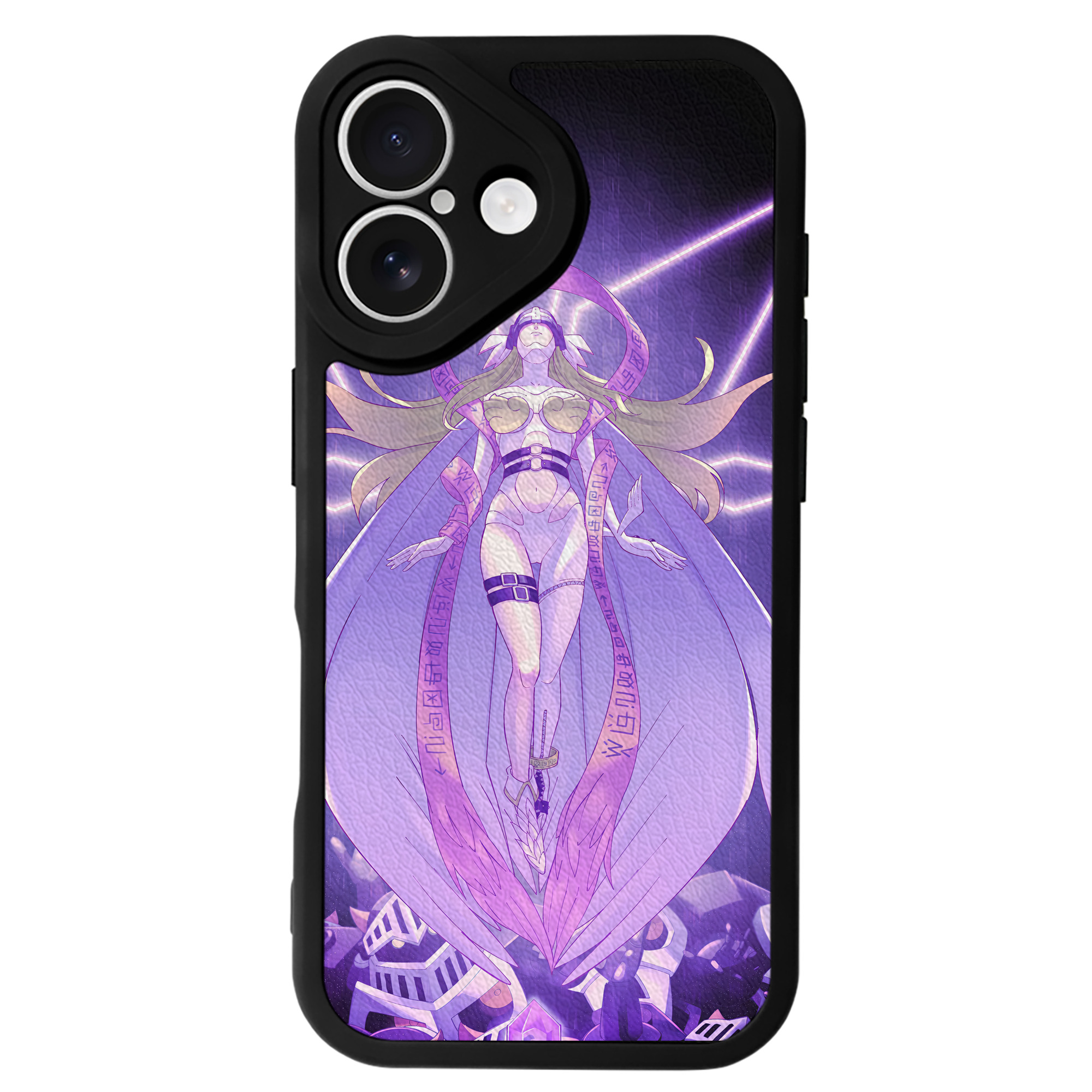 （画像用） Digimon デジタルモンスター/デジモン 【iPhone 16シリーズ対応】シリコンスマホケース（レザー調） 材質：シリコン